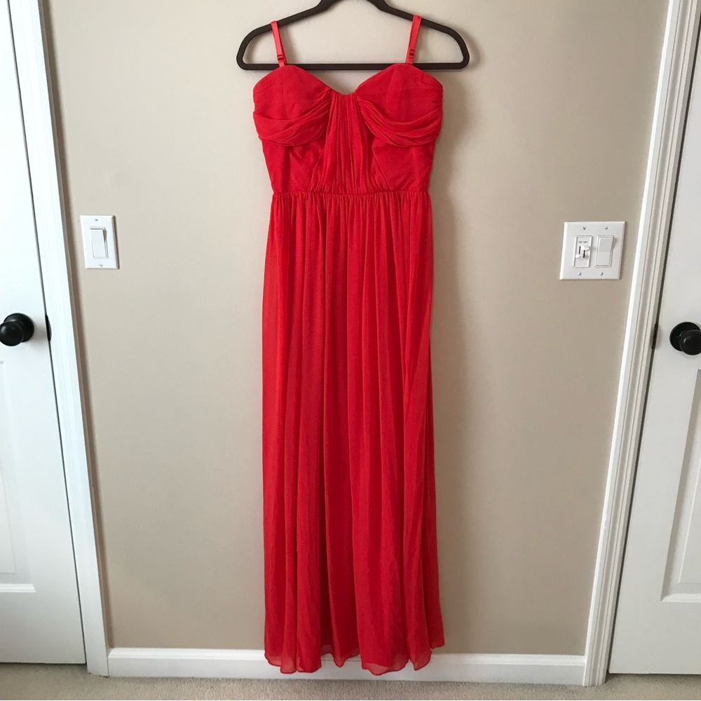 Erin by Erin Fetherston red full length evening dress
